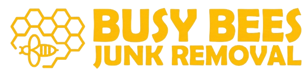busy bees junk removal logo